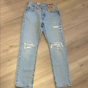 Levi's Classic Blue Button-Fly Jeans